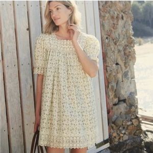 DOEN Sterling dress in moss papillion floral XXS